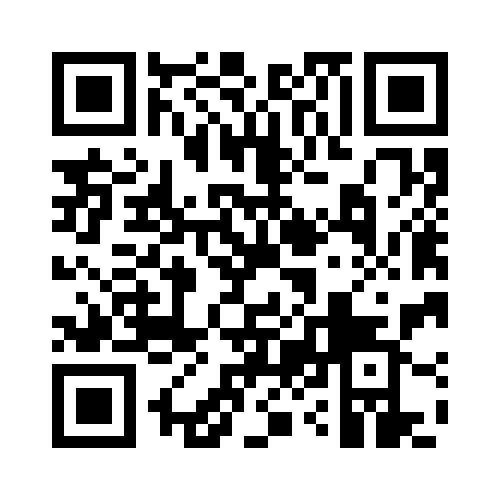 QR-code met zwarte en witte vierkanten in een rasterpatroon op een witte achtergrond.